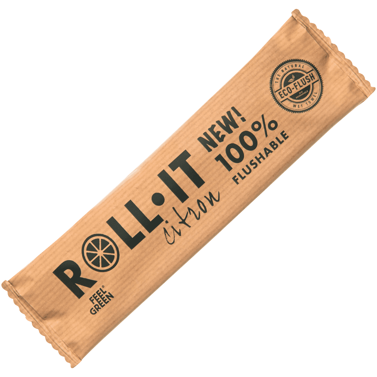 RINCE-DOIGTS FLUSHABLE ROLL-IT FEEL GREEN 50 G/M2 14.5X4CM- 4 PAQUETS DE 320