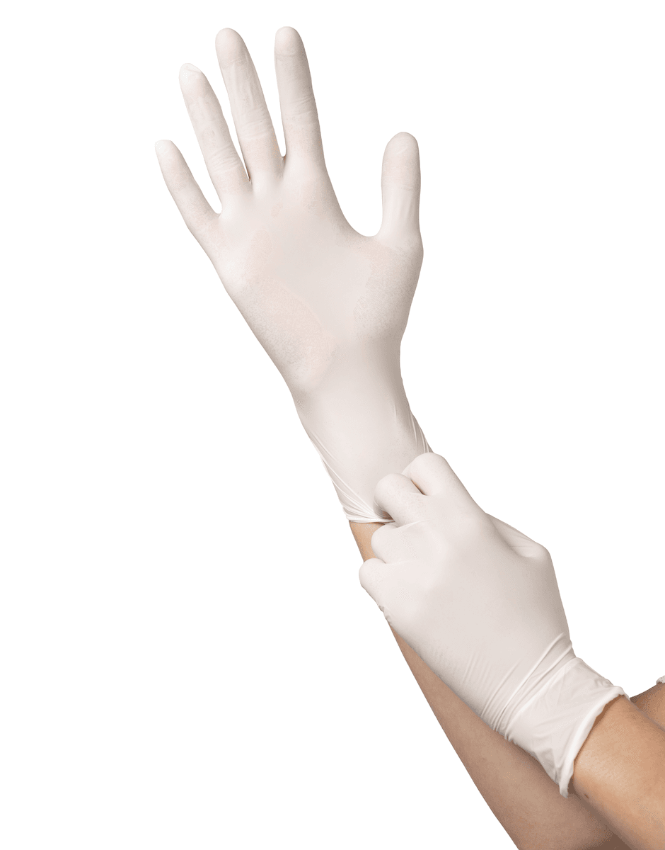 GANT NITRILE NP BLANC M   C10