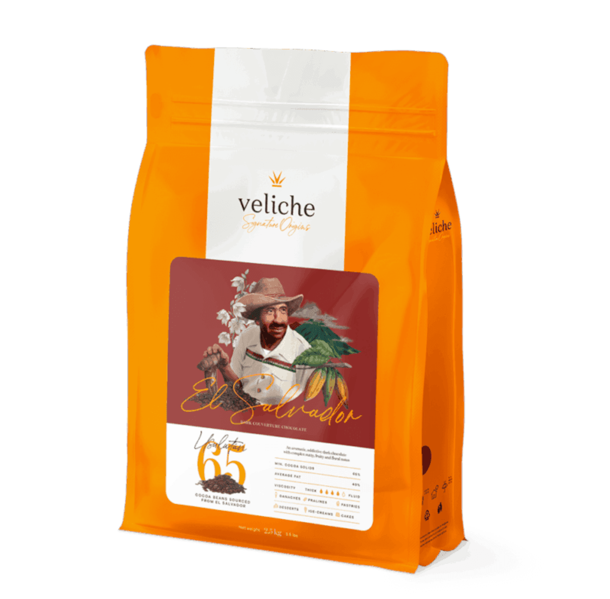 USULTAN 65 RFA MB BELGIAN CHOCOLATE ORIGINE EL SALVADOR 2.5KG