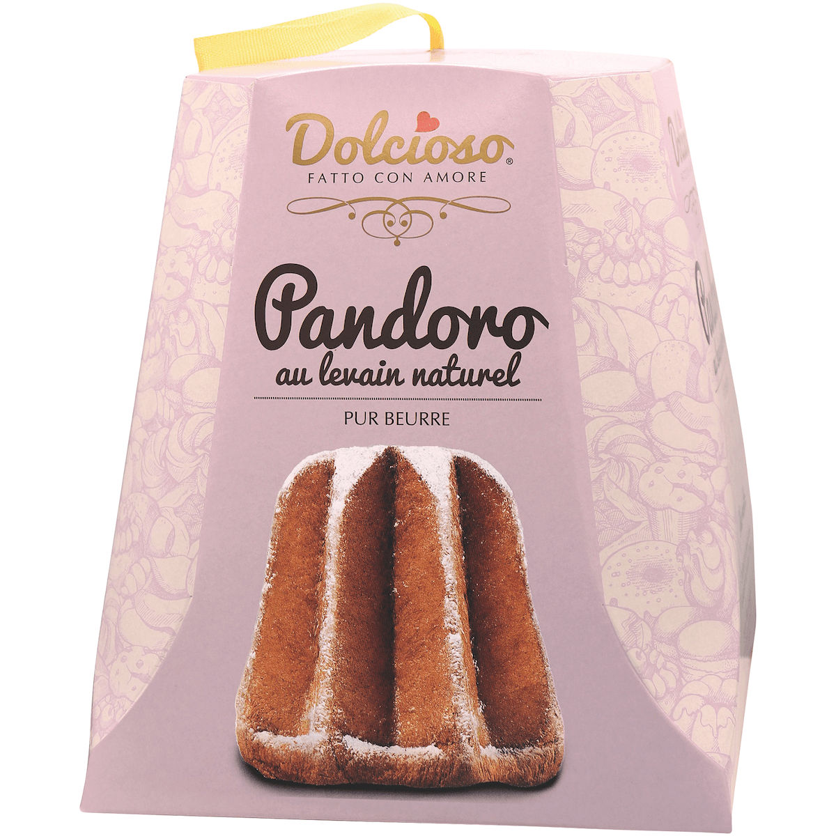 DOLCIOSO PANDORO PUR BEURRE BOITE CARTON 500G