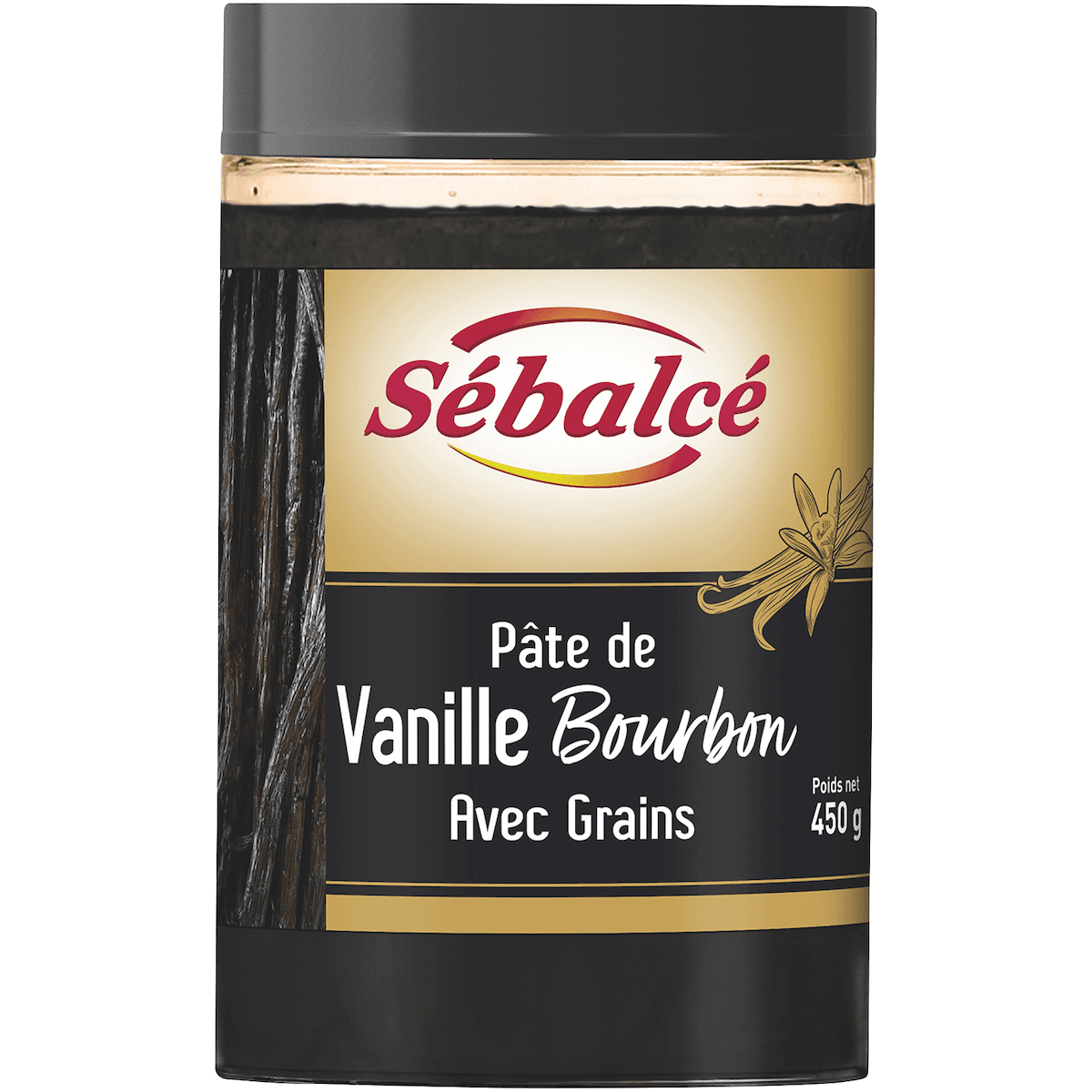 PATE DE VANILLE BOURBON AVEC GRAINS 0.450KG