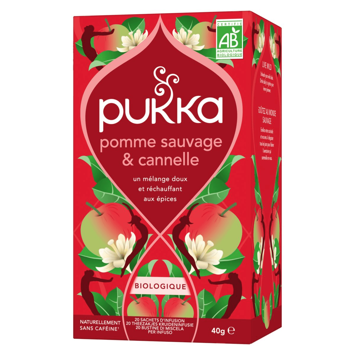 PUKKA POMME SAUVAGE ET CANELLE  20 SACHETS