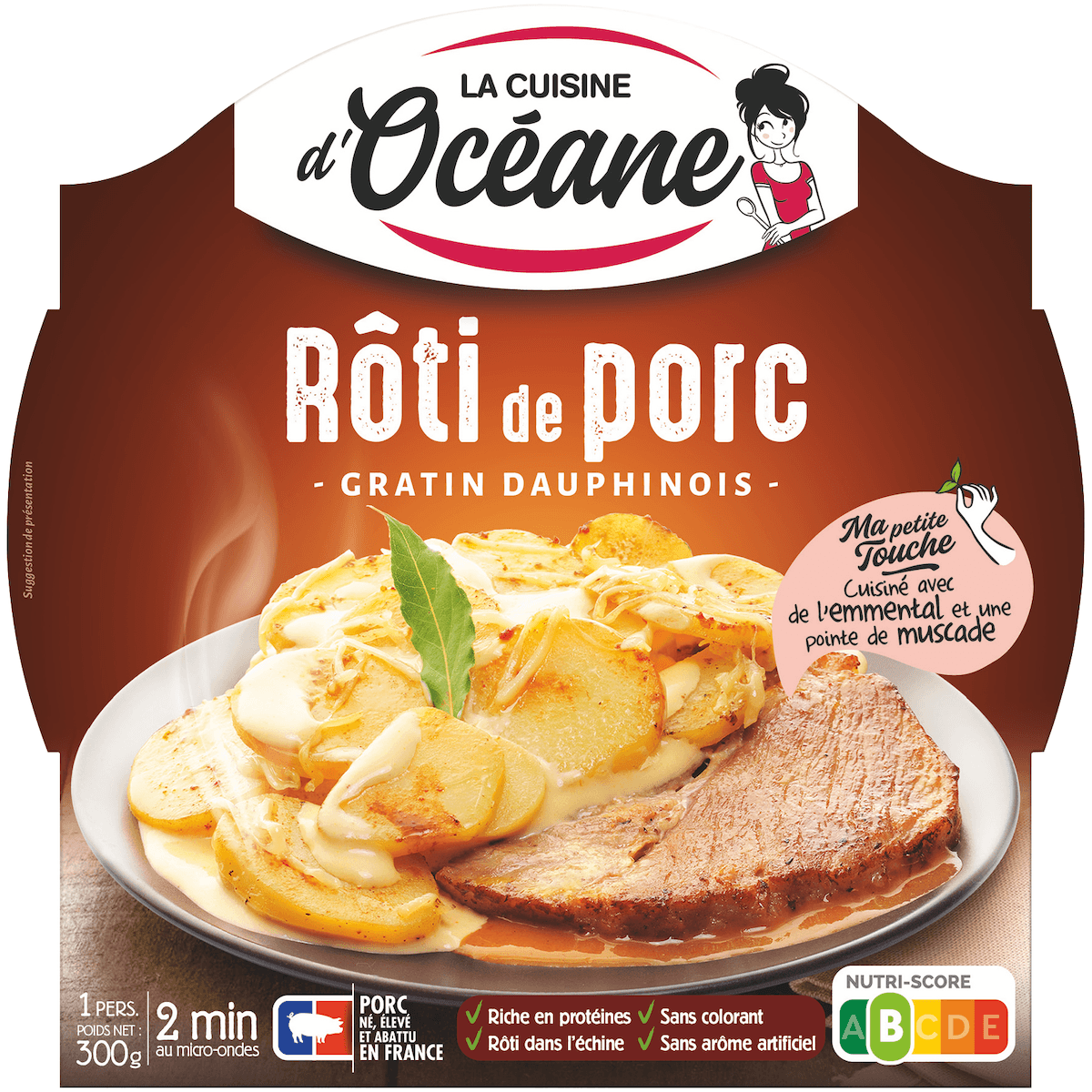 ROTI DE PORC ET GRATIN DAUPHINOIS 300G