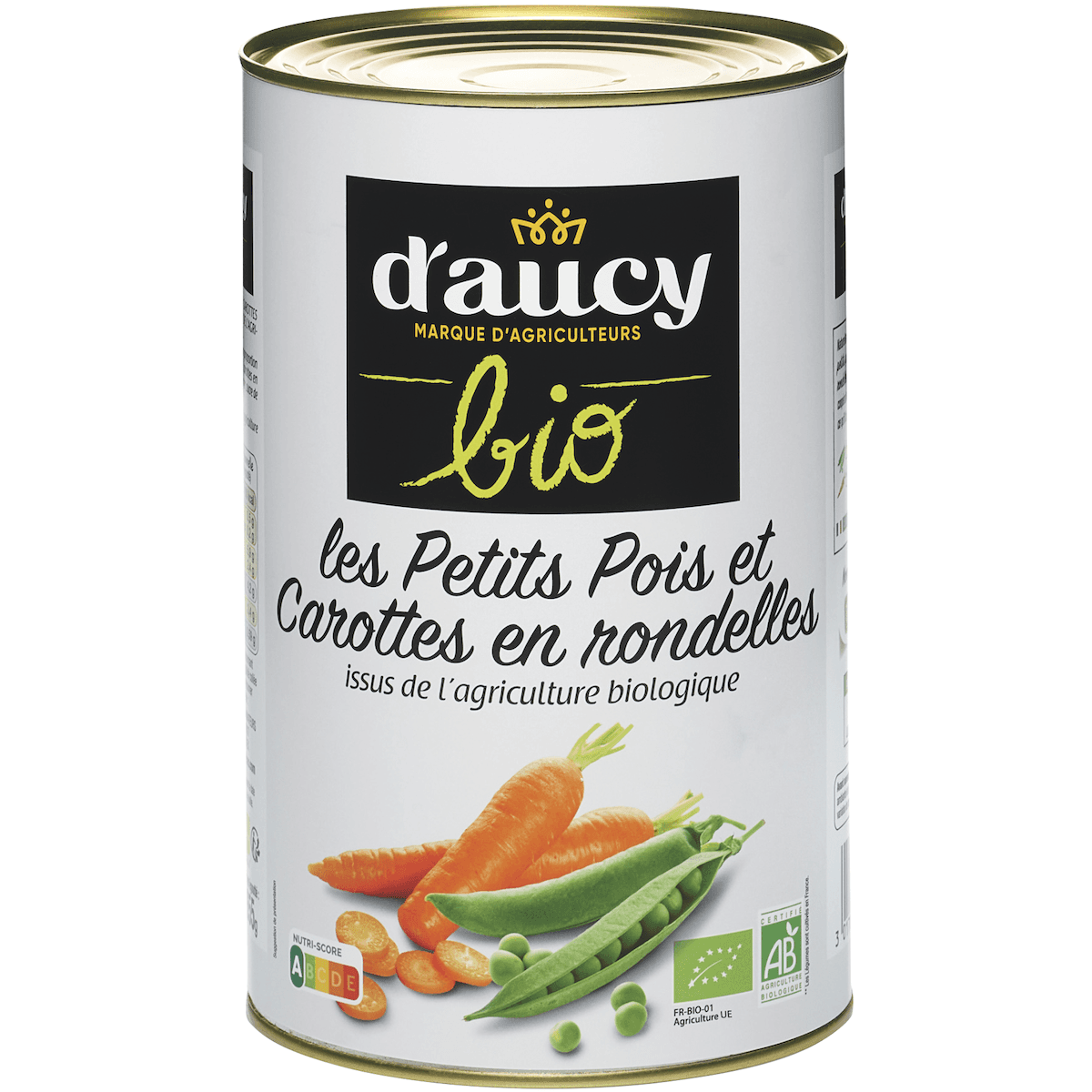PETITS POIS ET JEUNES CAROTTES BIO -  BTE 5/1