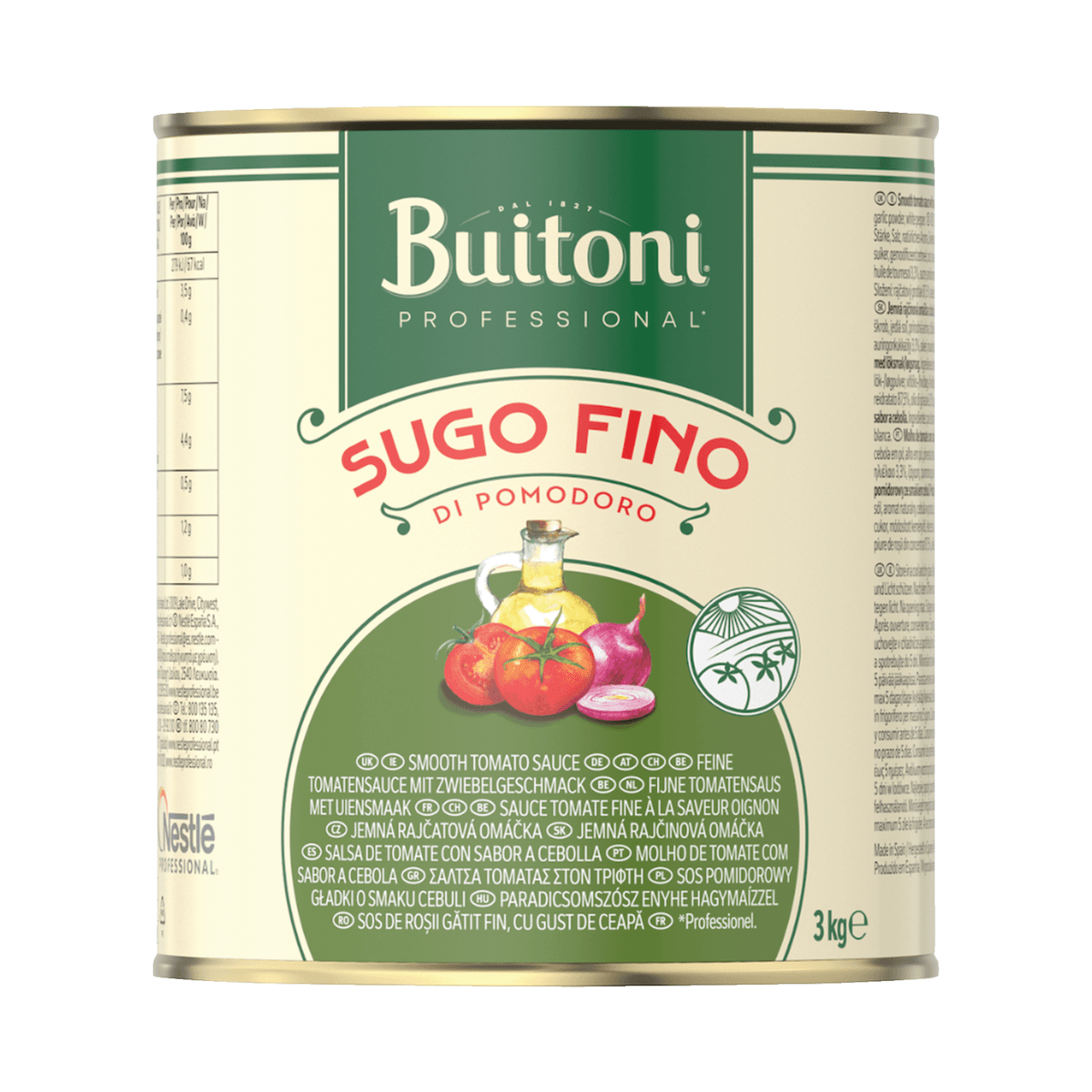 SAUCE TOMATE FINE - SUGO DI POMODORO FINO - 3KG