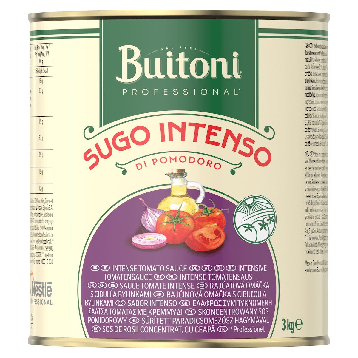 SAUCE TOMATE INTENSE - SUGO DI POMODORO INTENSO - 3KG