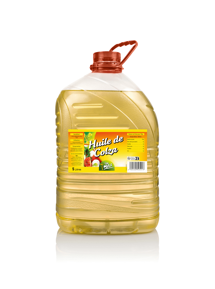 HUILE COLZA PET 5 L LOU MAS