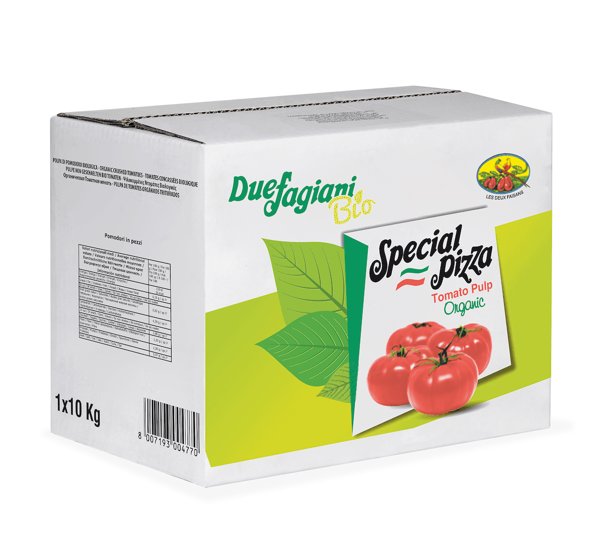 TOMATE CONCASSEE PIZZA BIO 10KG