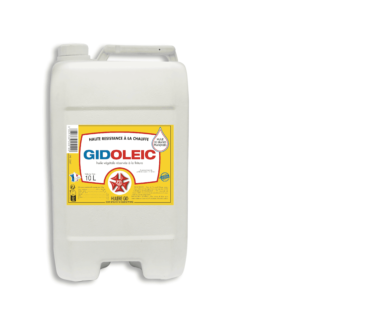 MELANGE HUILE VEGETALE FRITURE BIDON 10 L GIDOLEIC
