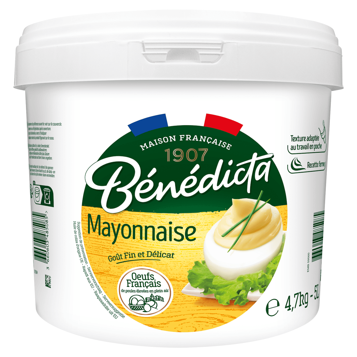 MAYONNAISE 70% RECETTE FERME SEAU 5L
