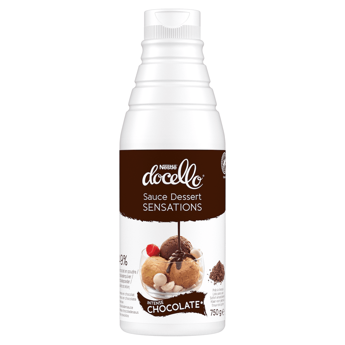 SAUCE SENSATIONS INTENSE CHOCOLAT BTL 750G