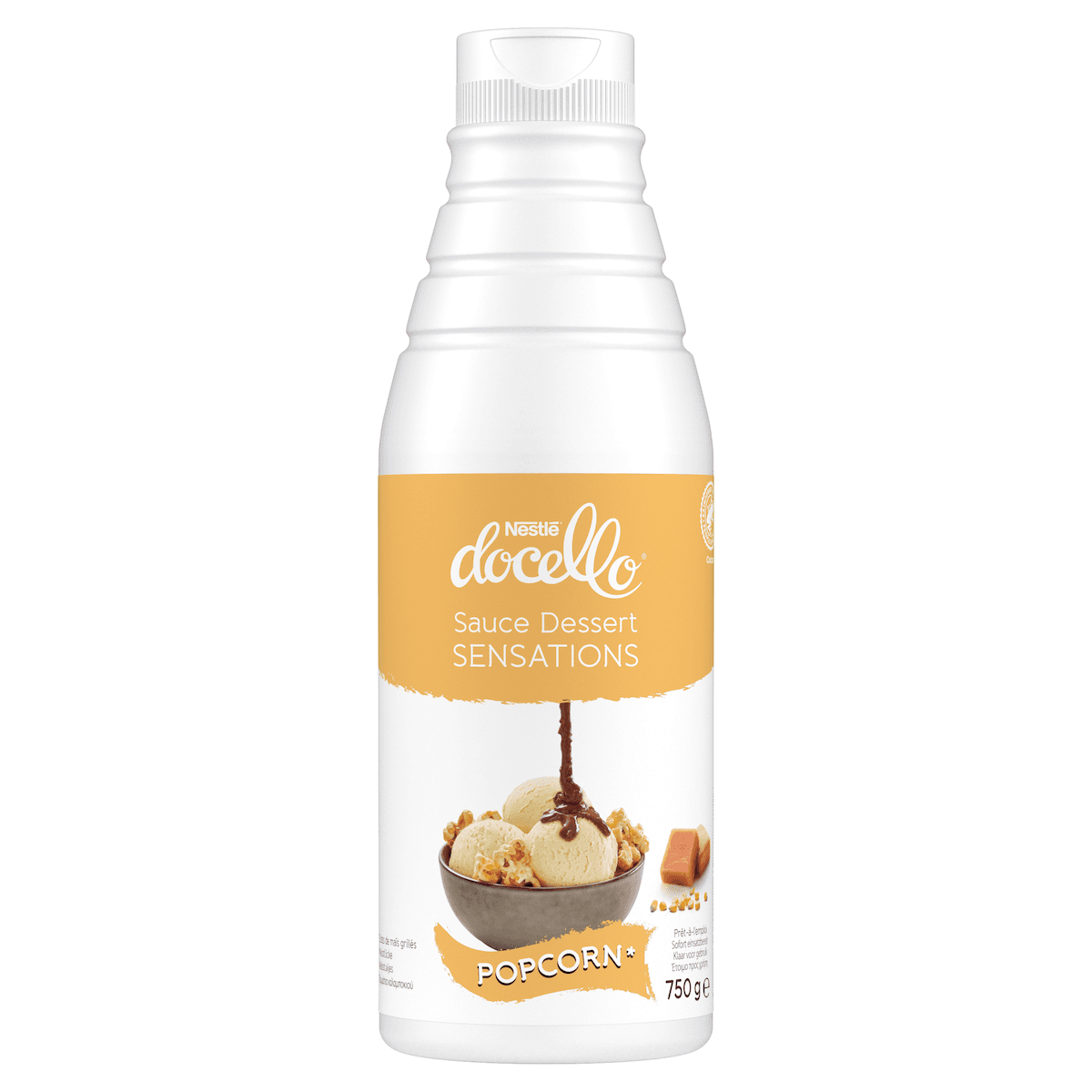 SAUCE SENSATIONS CARAMEL SAVEUR POPCORN BTL 750G
