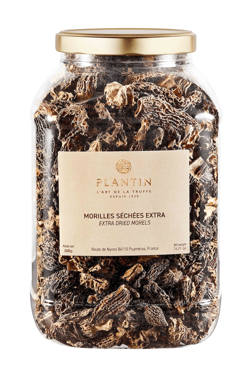 MORILLES EXTRA SECHEES CHOIX, TETES ET QUEUES- MORCHELLA CONICA 400G