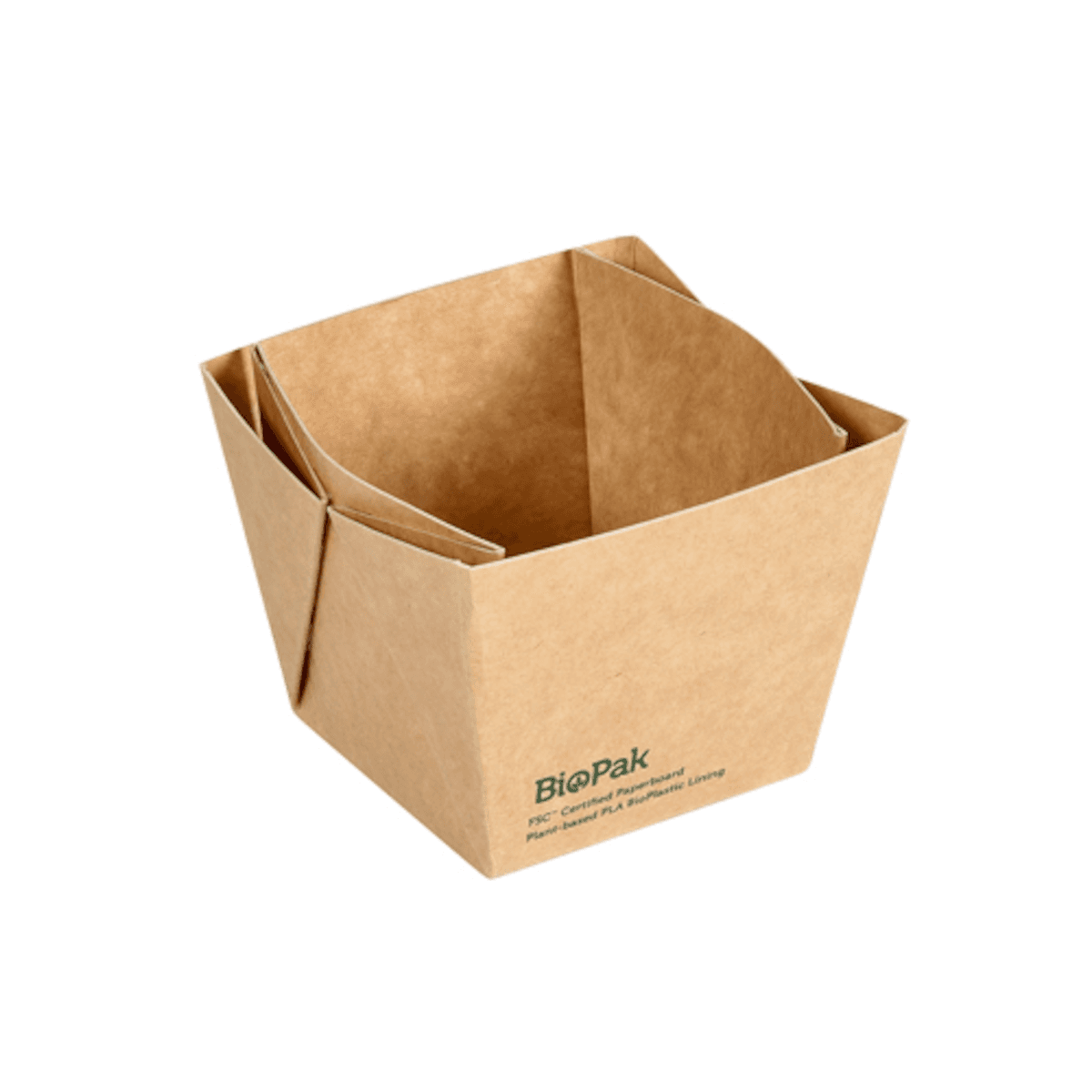 BOITE VIKING CUBE MINI 250ML 75X75X60MM CARTON/PLA MARRON - CARTON DE 300