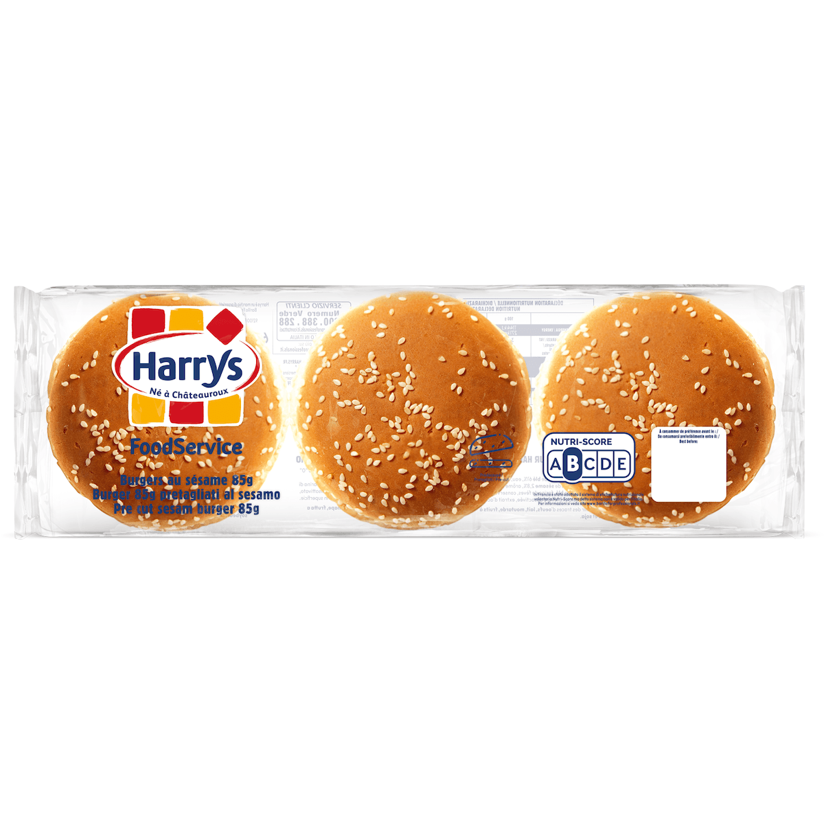 PAINS SPECIAUX POUR HAMBURGER GEANT SESAME 85G X30