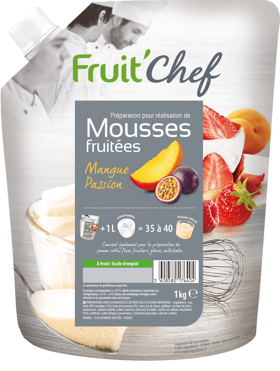 PREPARATION POUR MOUSSES MANGUE - PASSION 1KG