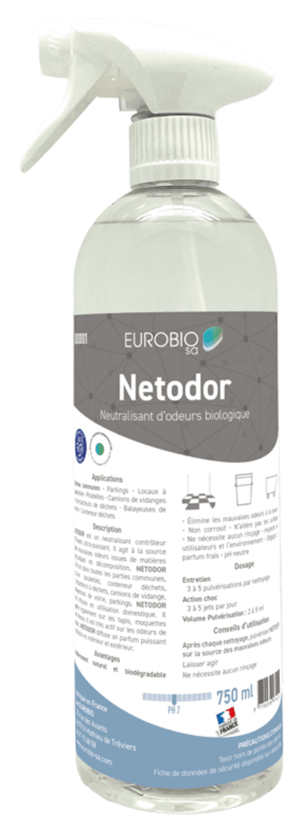DESTRUCTEUR D'ODEUR BIOLOGIQUE - PULVERISATEUR 750ML TETE NORMALE