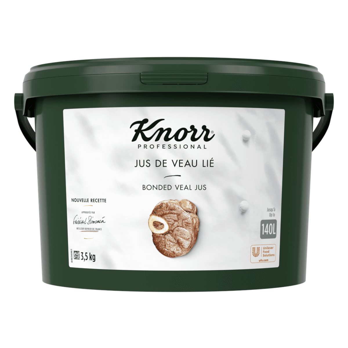 JUS DE VEAU LIE DESHYDRATE SEAU 3,5KG JUSQU'À 140L