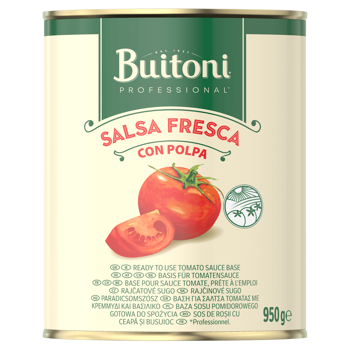 BASE POUR SAUCE TOMATE - SALSA FRESCA CON POLPA 950G