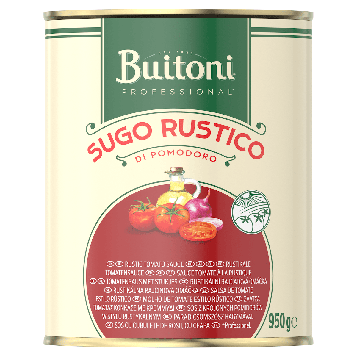 SAUCE TOMATE RUSTIQUE - SUGO DI POMODORO RUSTICO 950G