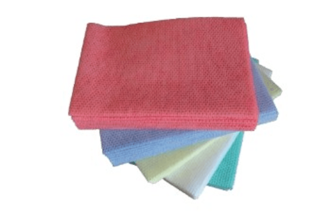 LAVETTES NON TISSÉES BLEUES 6X25FMTS DE 35X50 CM  - 1X73GR/M- BLEUES