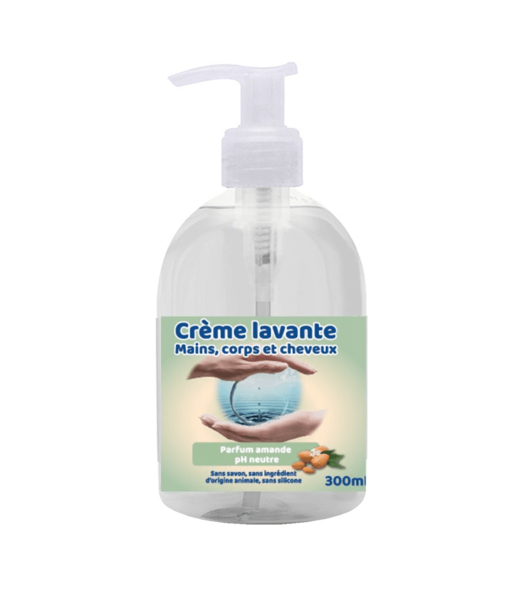 CRÈME LAVANTE AMANDE HYPOALLERGÉNIQUE 3EN1 - FLACON DE 300ML