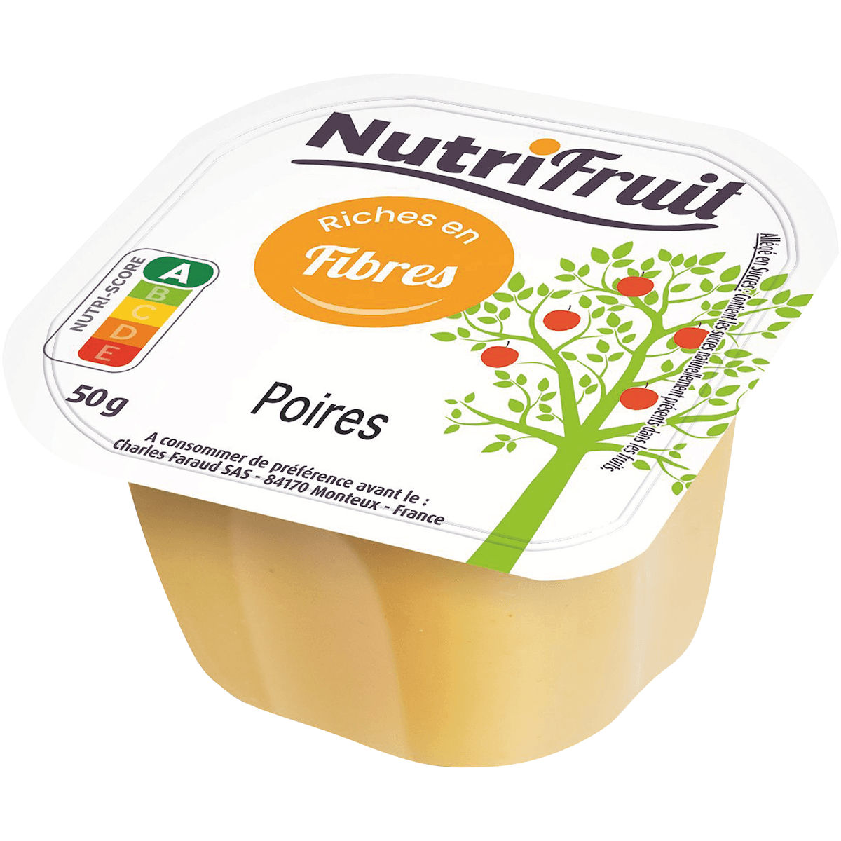 COMPOTE POIRE FIBRE 50G