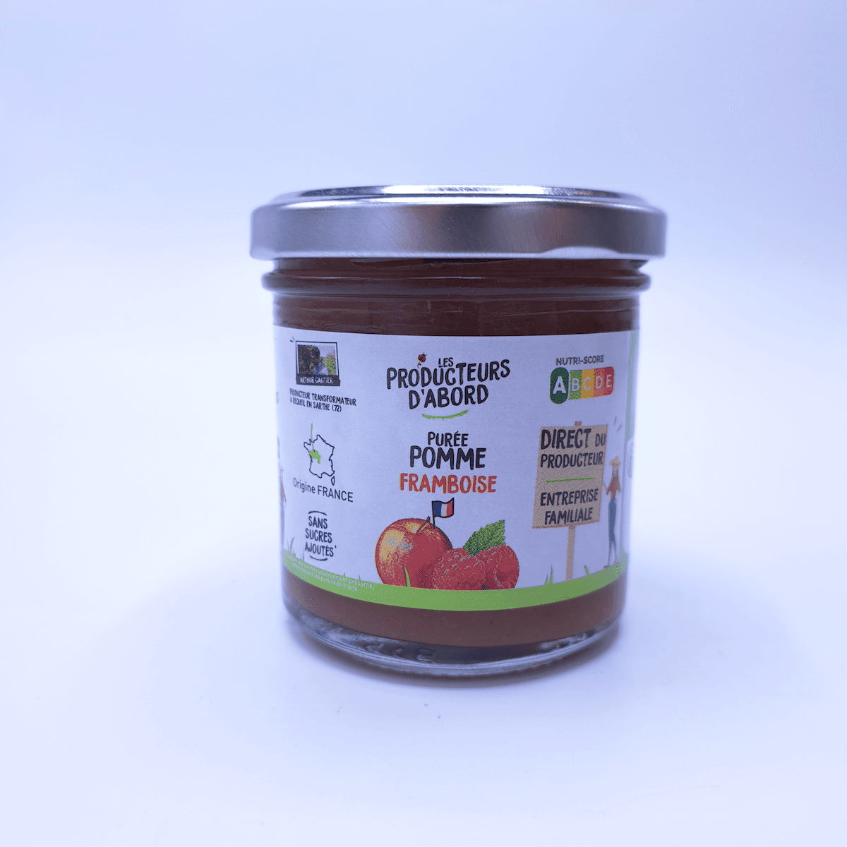 PUREE POMME FRAMBOISE 140G