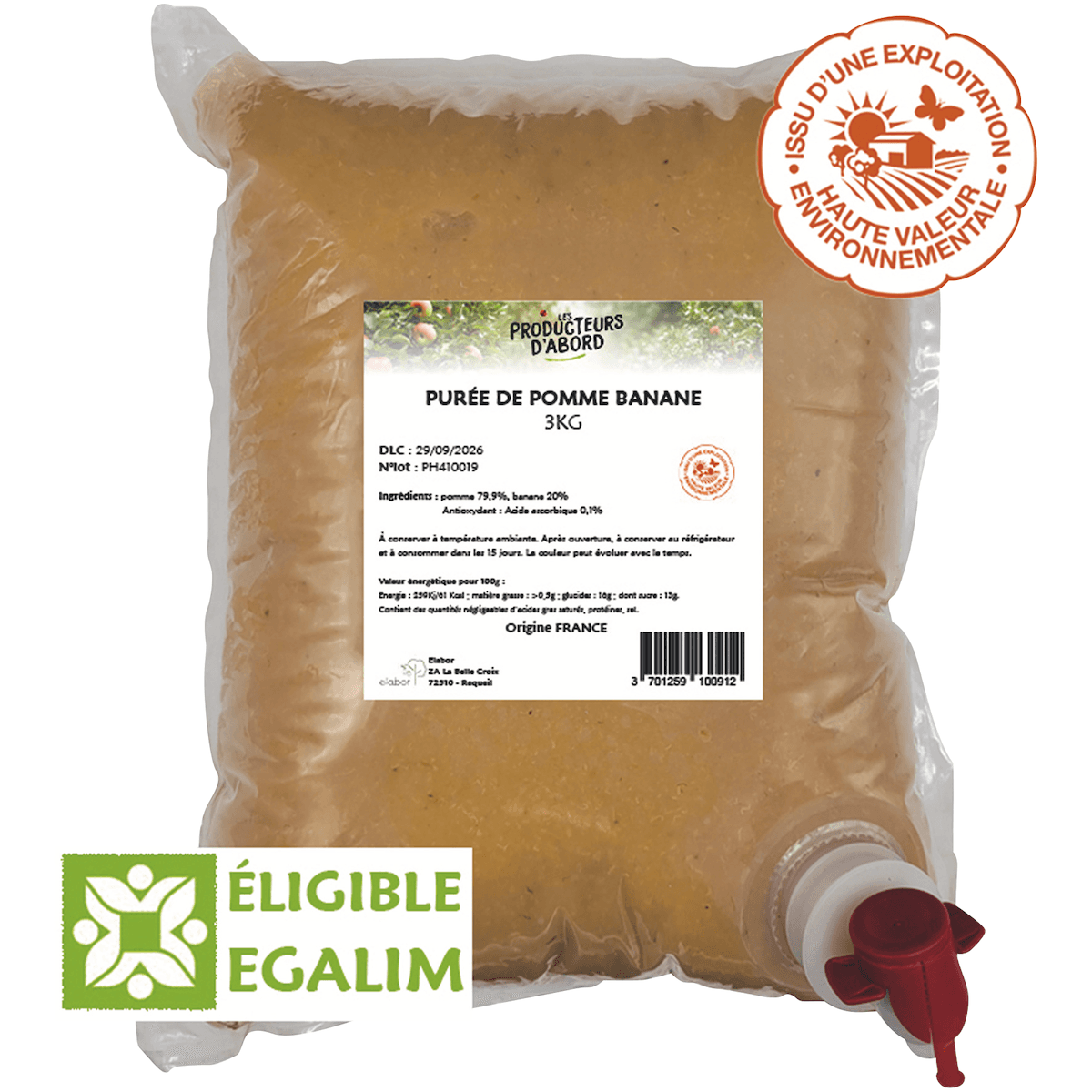 PUREE POMME BANANE 3KG
