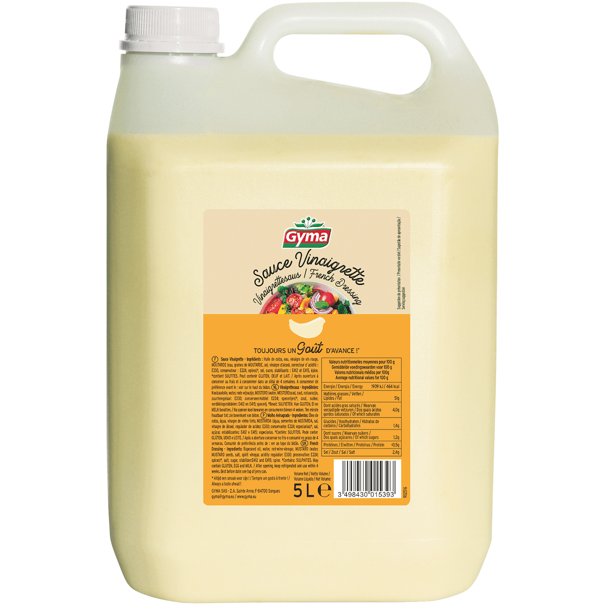 SAUCE A LA VINAIGRETTE BIDON DE 5 LITRES