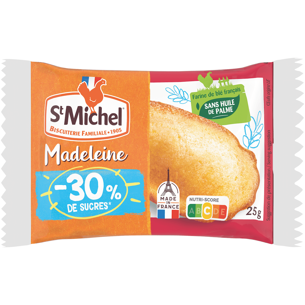 MADELEINE NATURE -30% DE SUCRES 25G