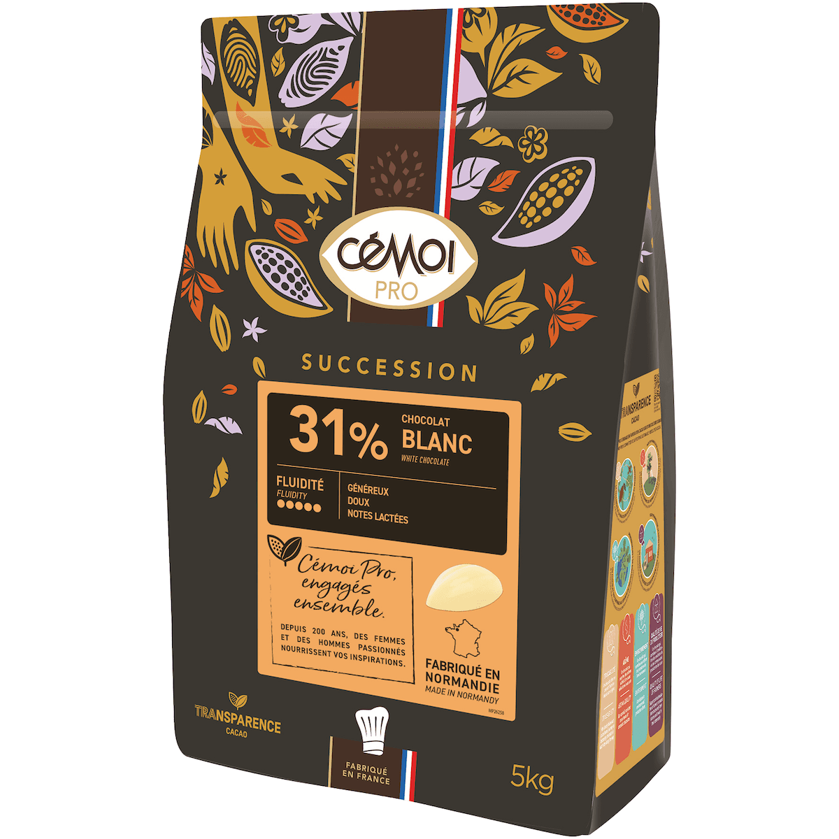 SUCCESSION 31% PALETS CABOSSES DE CHOCOLAT BLANC 5KG