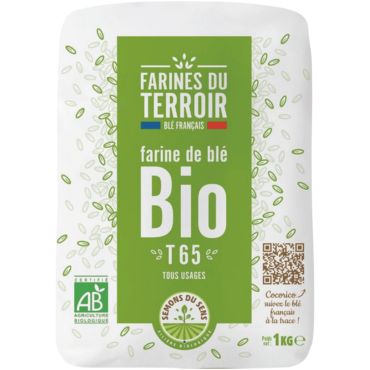 FARINE DU TERROIR T65 BIO FA10