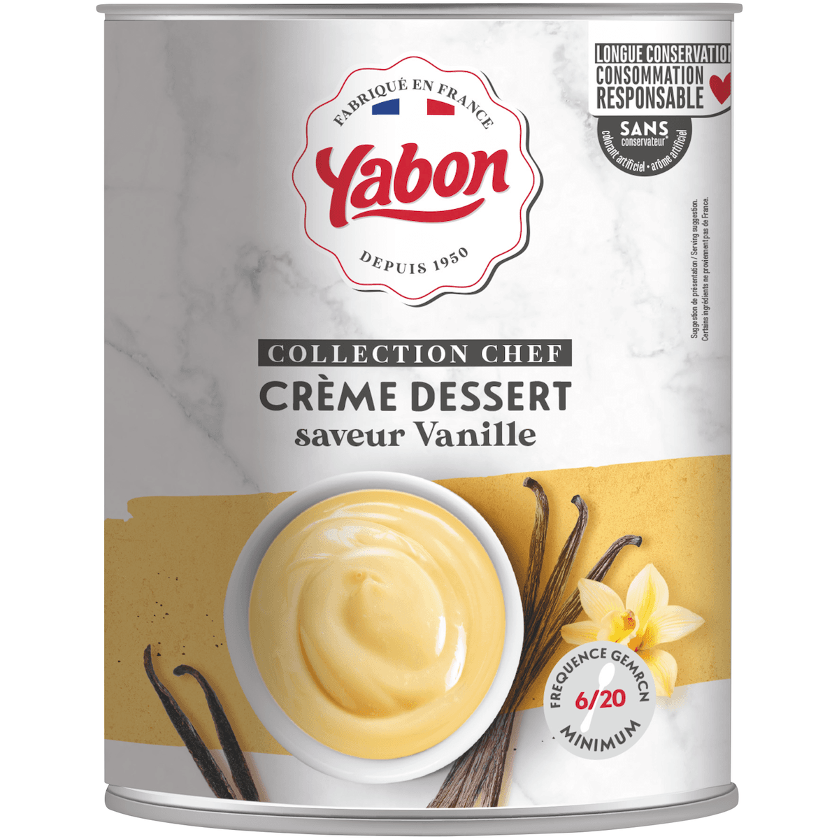 CREME DESSERT PARFUM VANILLE - BOITE 3/1