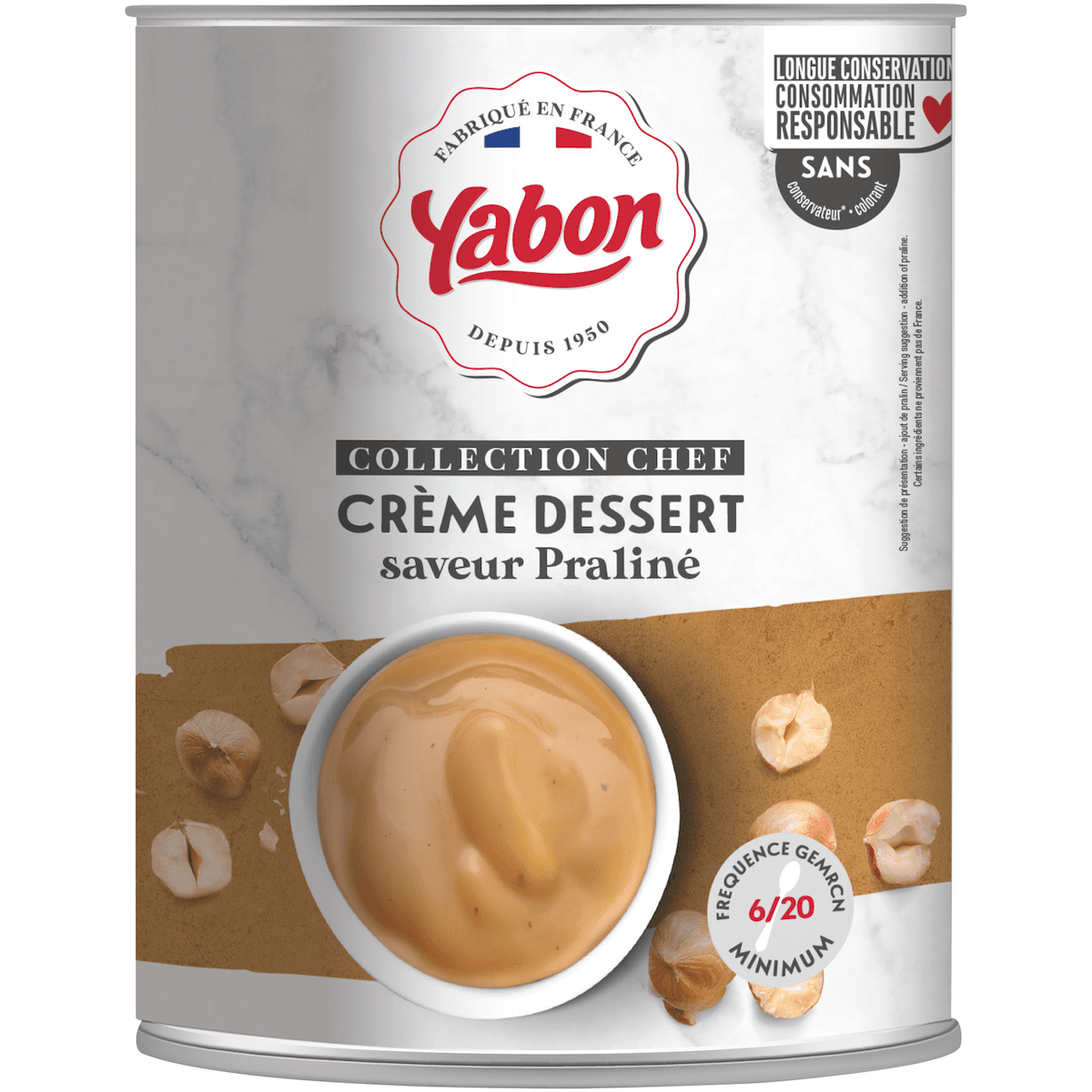 CREME DESSERT PRALINE  - BOITE 3/1