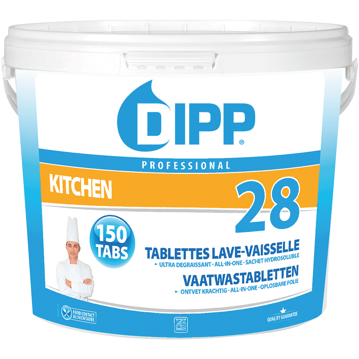 DIPP N 28 - TABLETTES LAVE-VAISSELLE ALL-IN-ONE 150 PCS