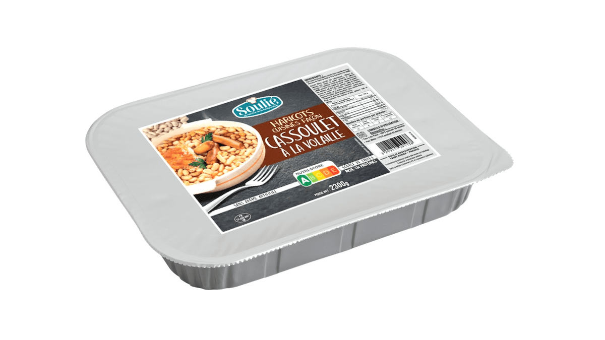 HARICOTS CUISINES FACON CASSOULET A LA VOLAILLE 2,3KG