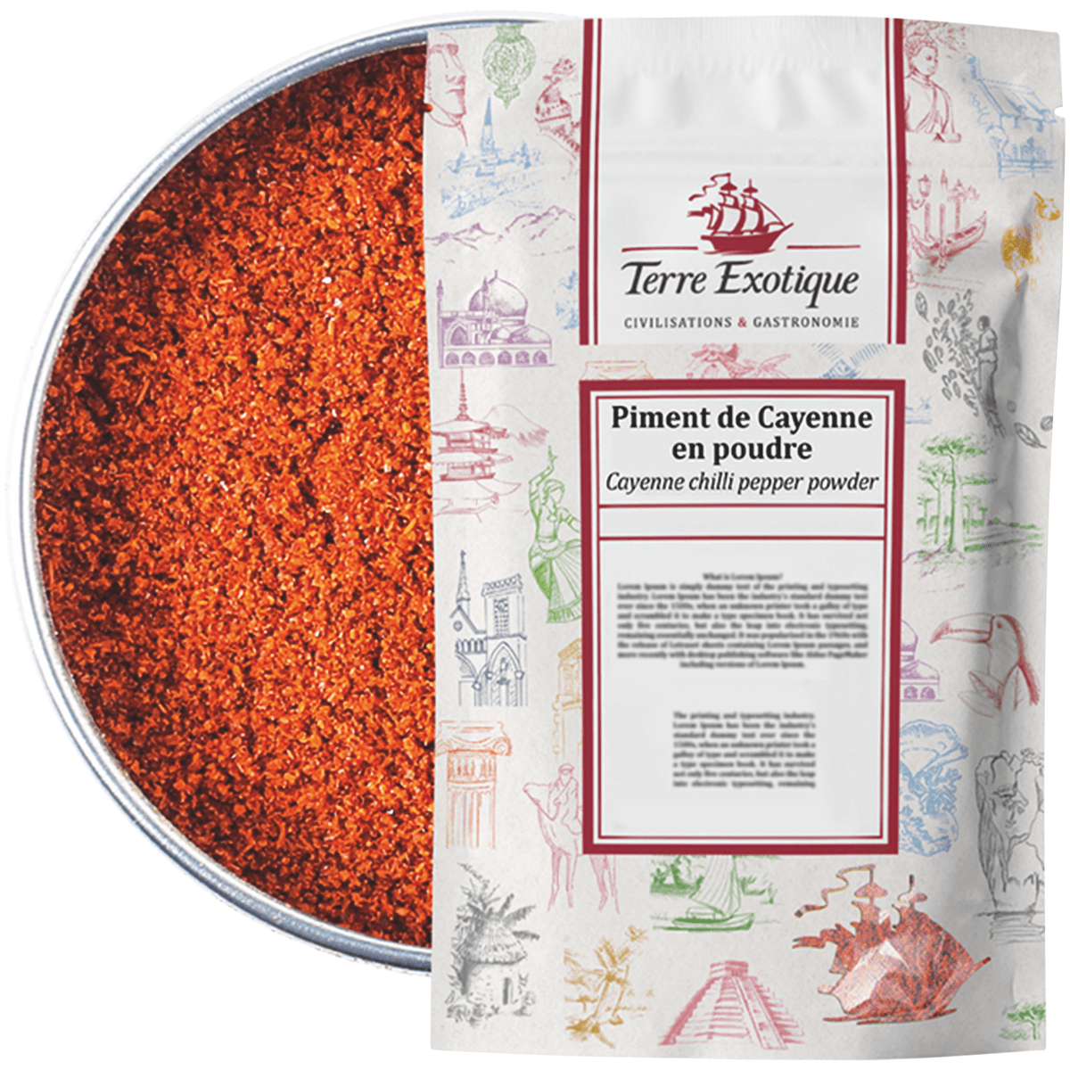 PIMENT DE CAYENNE EN POUDRE 250G