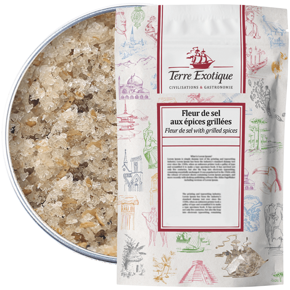 FLEUR DE SEL AUX EPICES GRILLEES 500G