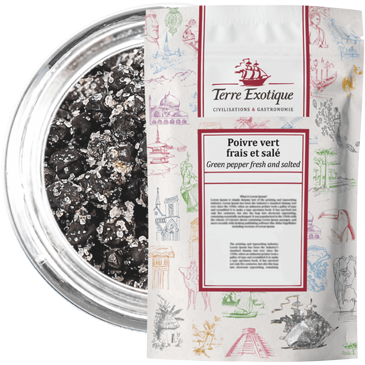 POIVRE VERT FRAIS SALE 250G