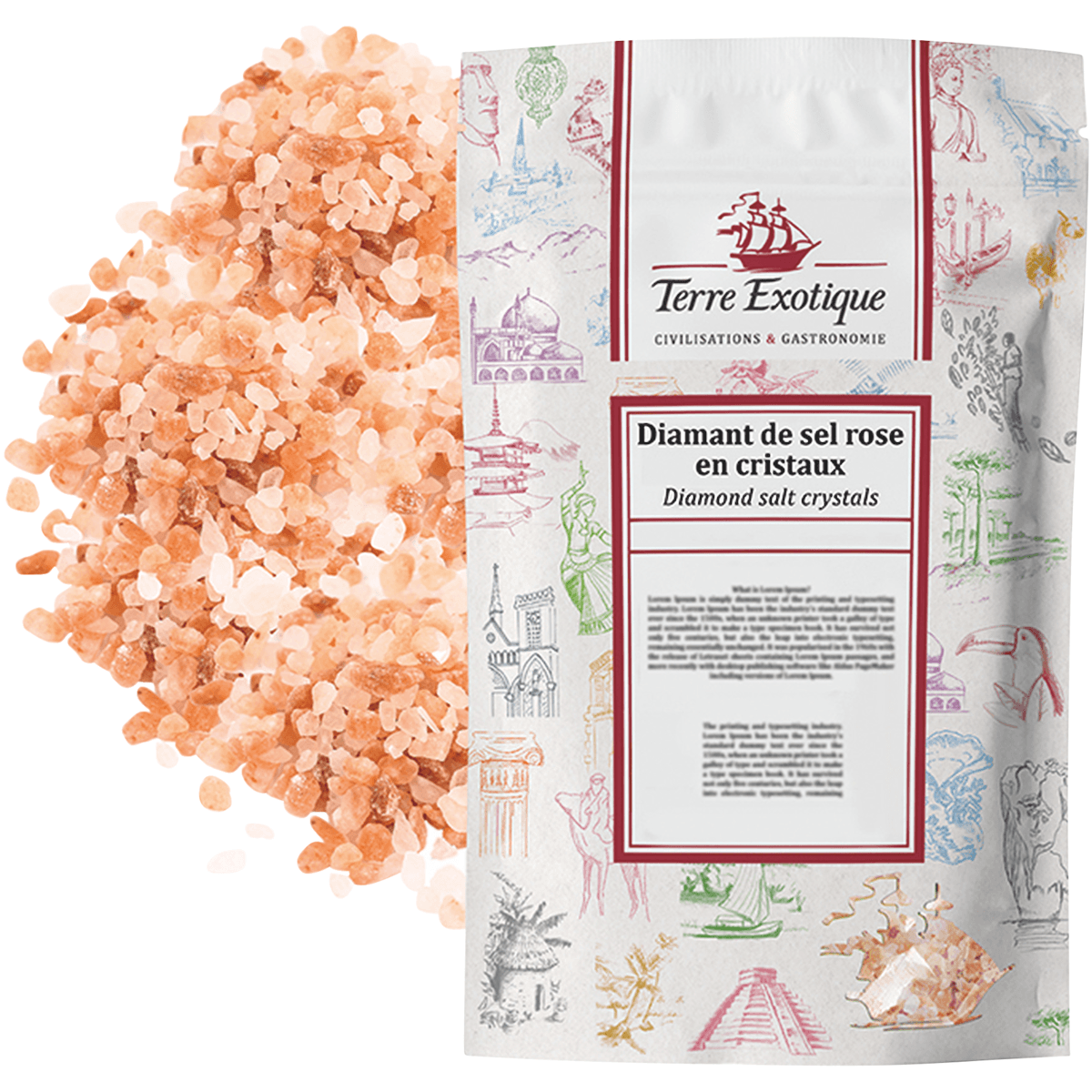 DIAMANT DE SEL ROSE 1KG