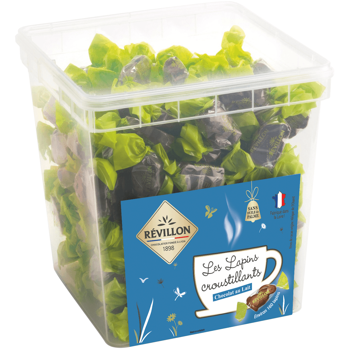 LAPINS CROUSTILLANTS LAIT EMBALLES INDIVIDUELLEMENT ENV 165 PIECES