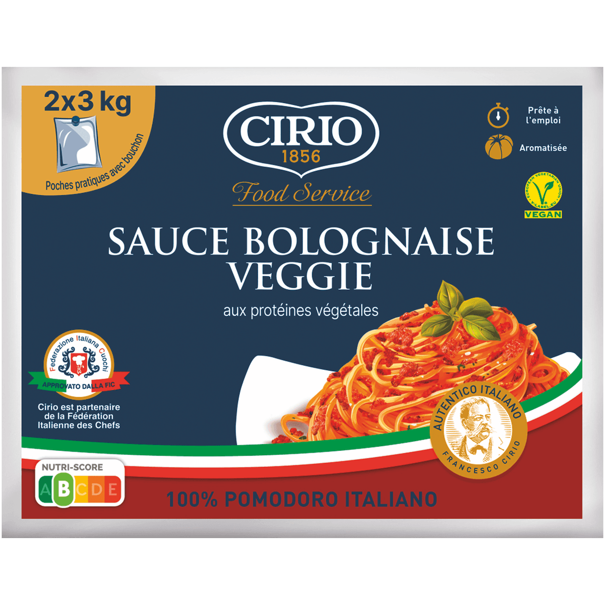 SAUCE BOLOGNAISE VEGGIE 3KG