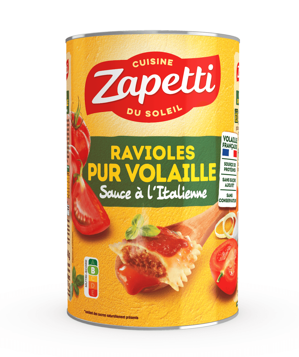 RAVIOLES PUR VOLAILLE SAUCE ITALIENNE 5/1