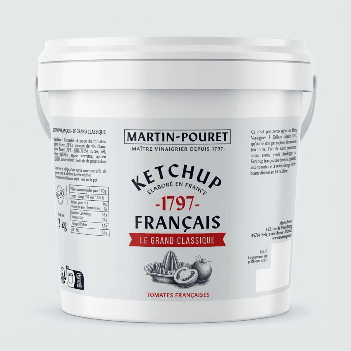 SEAU DE KETCHUP 3KG