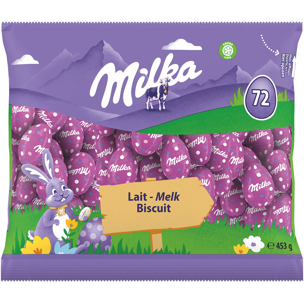 MILKA PETITS OEUFS BISCUITS 453G