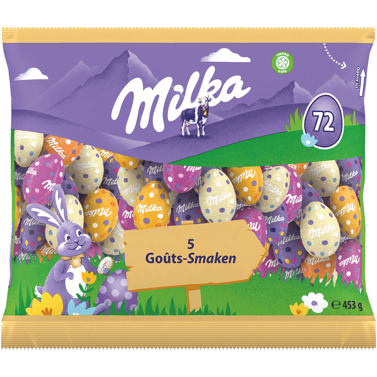 MILKA PETITS OEUFS MIX 5 GOUTS 453G