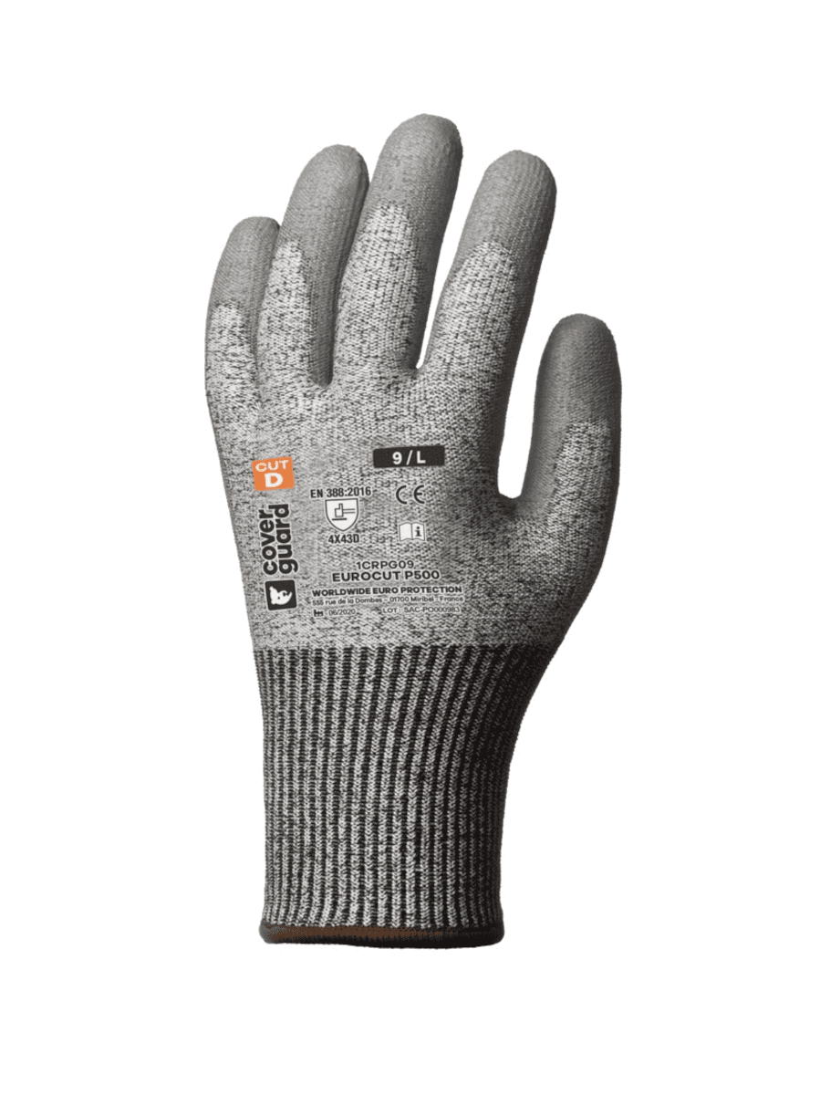 GANTS EUROCUT P500 CUT D. HPPE J13 GRIS T8