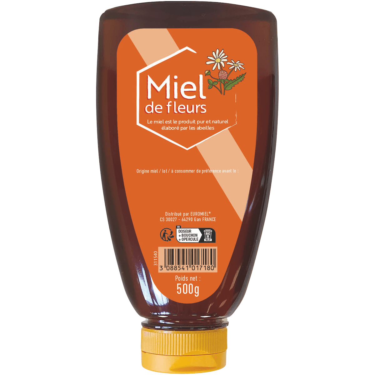 MIEL DE FLEURS LIQUIDE 500G