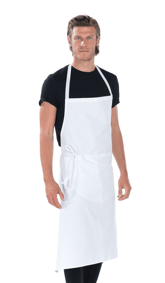 TABLIER BLANC 100% COTON SP